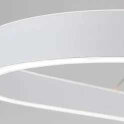 Carrara LED hanglamp, wit, in hoogte verstelbaar, CCT
