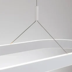 Carrara LED hanglamp, wit, in hoogte verstelbaar, CCT