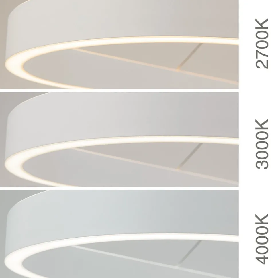 Carrara LED hanglamp, wit, in hoogte verstelbaar, CCT