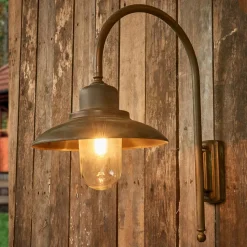 Casale buitenwandlamp, hoogte 60cm, brons antiek