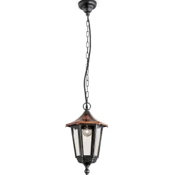 Charmante hanglamp ANTOINE met koperdak