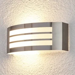 Chique buitenwandlamp Raja met strepenlook