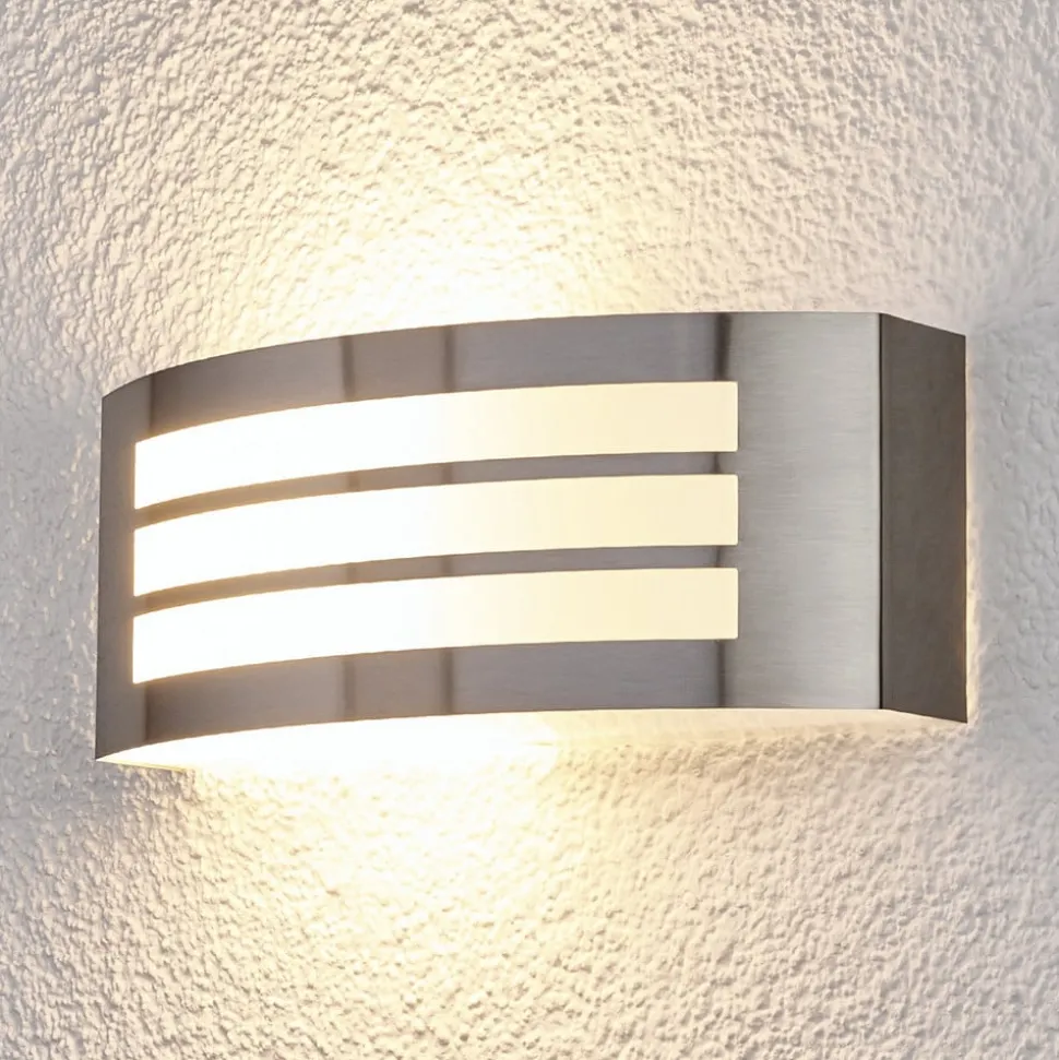 Chique buitenwandlamp Raja met strepenlook