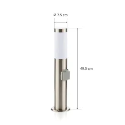 Chorus EDELSTAHL sokkellamp met fitting, 50cm