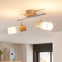 Christoph houten spot, 2-lamps