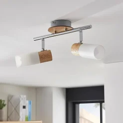 Christoph houten spot, 2-lamps