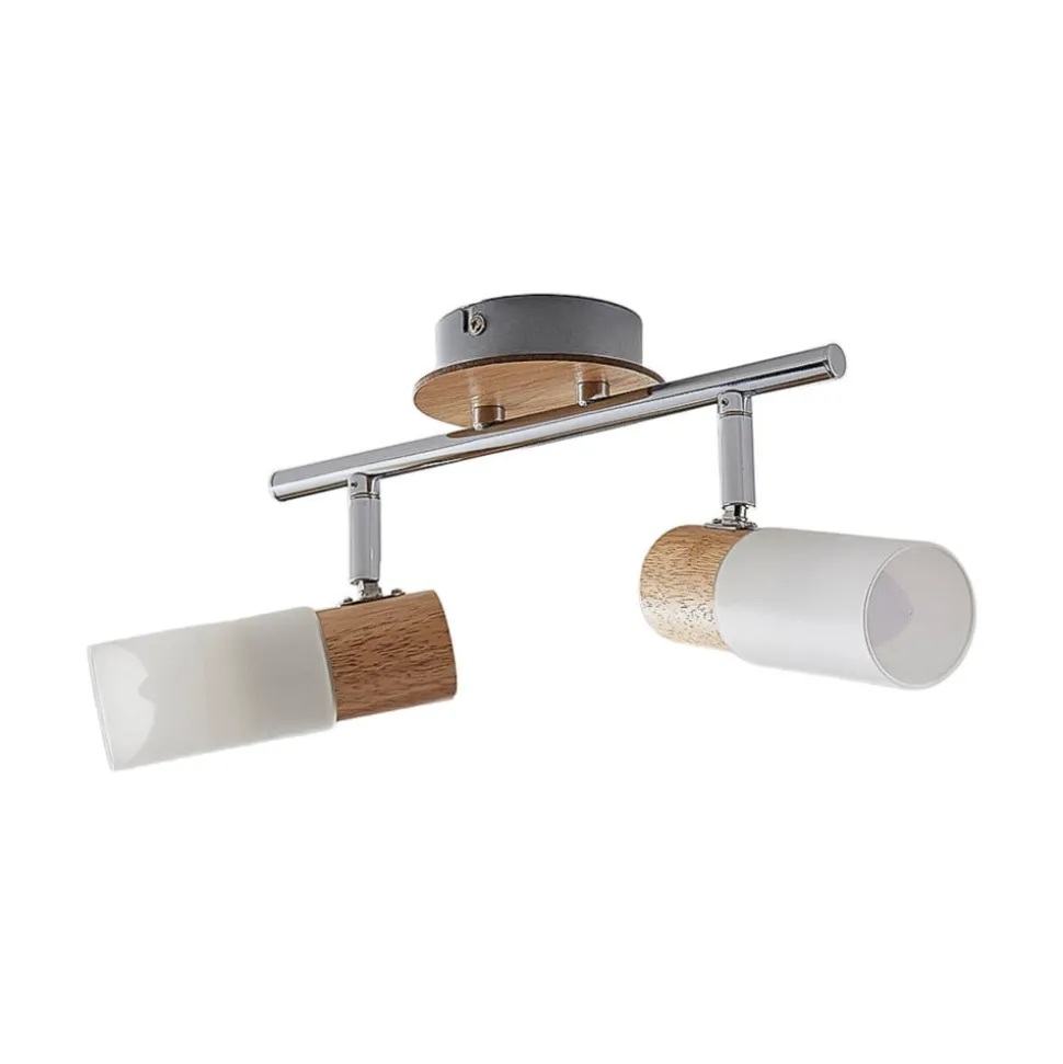 Christoph houten spot, 2-lamps