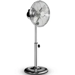 Chromen staande ventilator VE5952 - verstelbaar