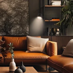 Cielo LED vloerlamp, zwart, touchdimmer, USB-kabel