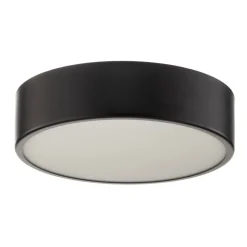 Cleo 300 plafondlamp, zwart, sensor, IP20, Ø 30 cm, metaal