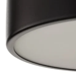 Cleo 300 plafondlamp, zwart, sensor, IP20, Ø 30 cm, metaal