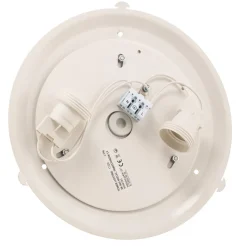 Cleo DR275 plafondlamp, IP54, Ø 27,5 cm, eikenhout, E27