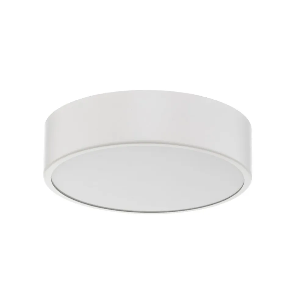 Cleo plafondlamp, Ø 30 cm, IP20, wit, metaal, E27
