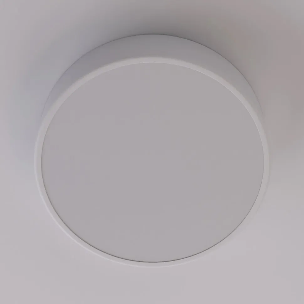 Cleo plafondlamp, Ø 30 cm, IP20, wit, metaal, E27