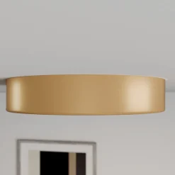 Cleo plafondlamp, Ø 40 cm, IP20, goudkleurig, metaal, E27