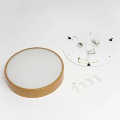 Cleo plafondlamp, Ø 40 cm, IP20, goudkleurig, metaal, E27