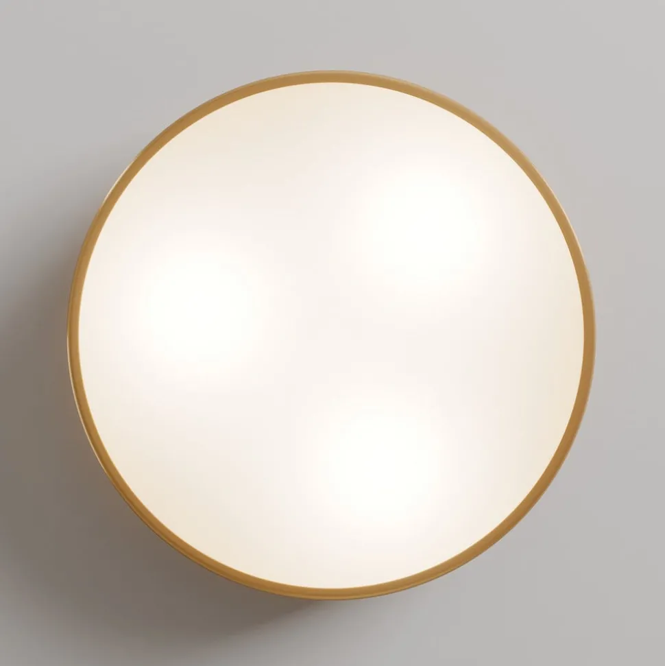 Cleo plafondlamp, Ø 40 cm, IP20, goudkleurig, metaal, E27