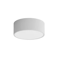Cleo plafondlamp, Ø 20 cm, IP54, grijs, metaal, E27