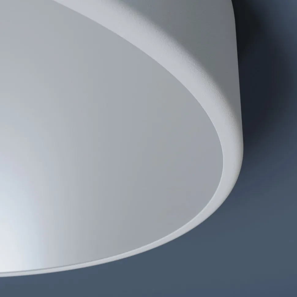 Cleo plafondlamp, Ø 40 cm, IP20, wit, metaal, E27