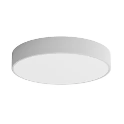 Cleo plafondlamp, Ø 50 cm, IP54, grijs, metaal, E27