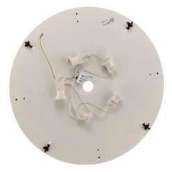 Cleo plafondlamp, Ø 60 cm, IP20, wit, metaal, E27