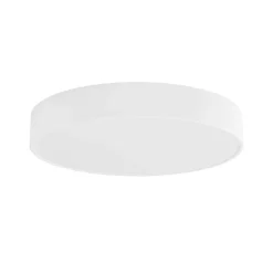 Cleo plafondlamp, Ø 50 cm, IP54, wit, metaal, E27