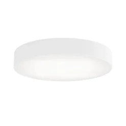 Cleo plafondlamp, Ø 50 cm, IP54, wit, metaal, E27