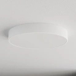 Cleo plafondlamp, Ø 50 cm, IP54, wit, metaal, E27