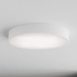 Cleo plafondlamp, Ø 50 cm, IP54, wit, metaal, E27