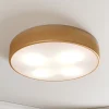 Cleo plafondlamp, Ø 50 cm, IP20, goudkleurig, metaal, E27