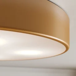 Cleo plafondlamp, Ø 50 cm, IP20, goudkleurig, metaal, E27