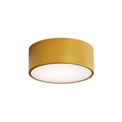 Cleo plafondlamp, Ø 20 cm, IP54, goudkleurig, metaal, E27