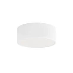 Cleo plafondlamp, Ø 20 cm, IP54, wit, metaal, E27