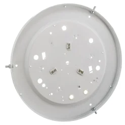 Cleo plafondlamp, Ø 38 cm, 3-lamps, eikenhout, E27
