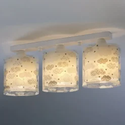 Cloud plafondlamp voor kinderkamer 3-lamps grijs
