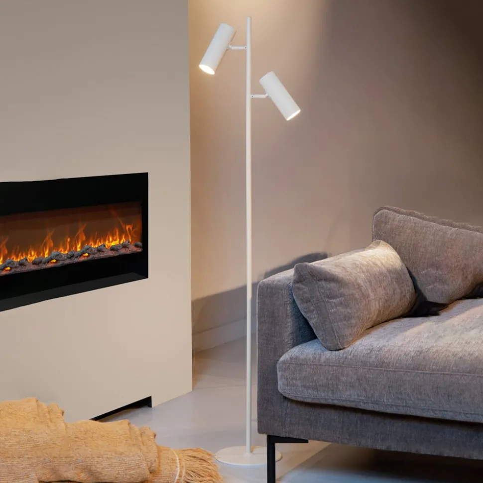 Club vloerlamp, verstelbaar, wit, metaal, 140 cm, GU10