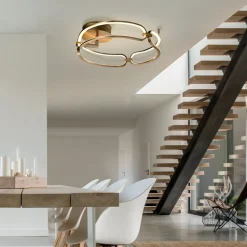 Colette plafondlamp, 3-lamps, roségoud