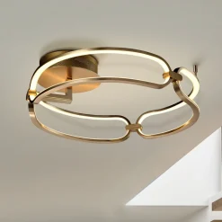 Colette plafondlamp, 3-lamps, roségoud