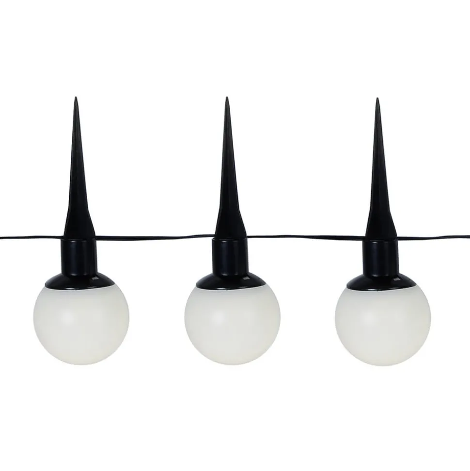 Combinatie LED lichtketting op zonne-energie, 6-lamps, IP44, kunststof