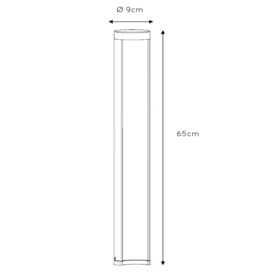Combo LED tuinpadverlichting, zwart, 65 cm, aluminium, IP54