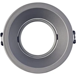 Comfort inbouwlamp, rond, aluminium