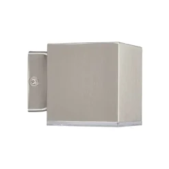 Compacte LED-buitenwandlamp Lydia, rvs