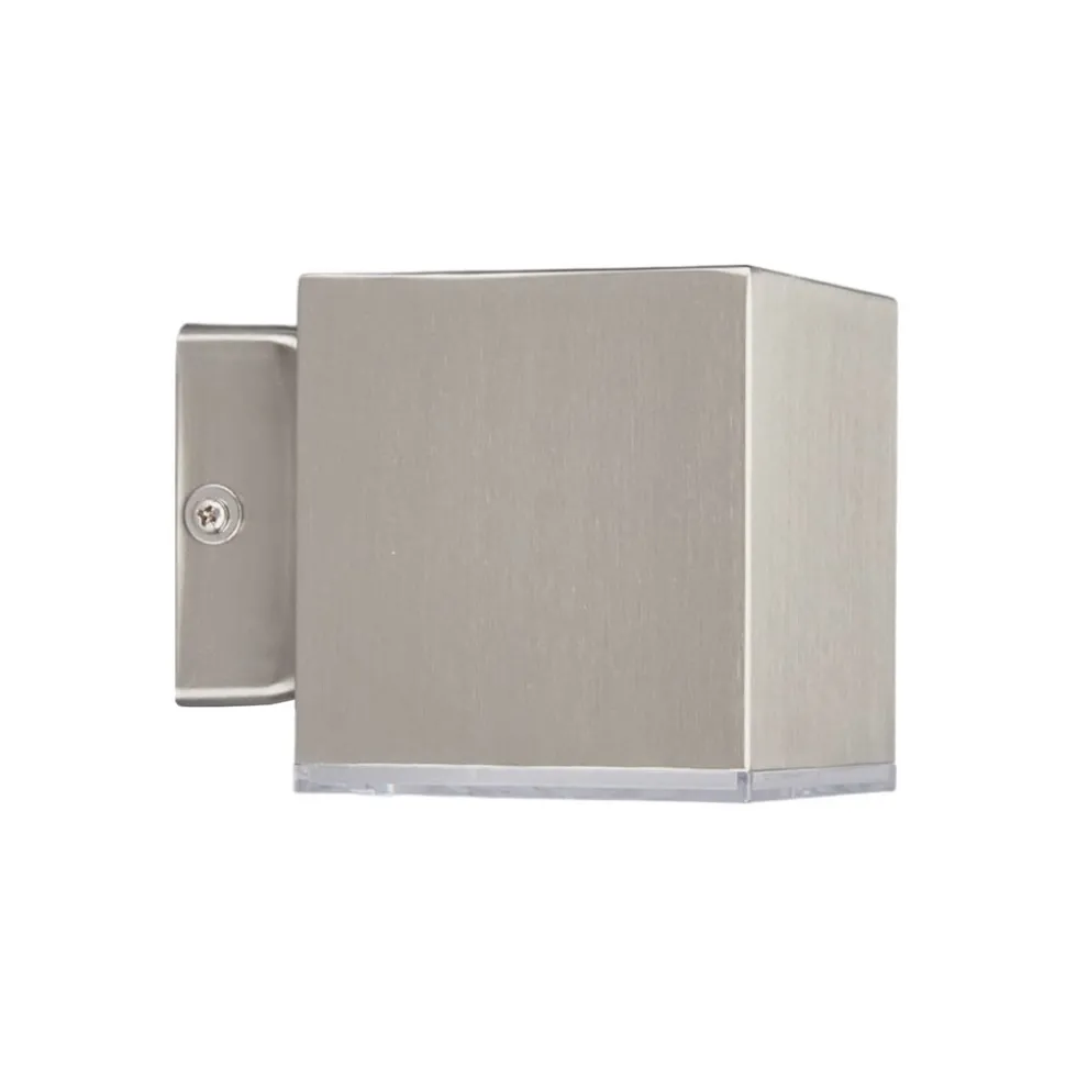 Compacte LED-buitenwandlamp Lydia, rvs