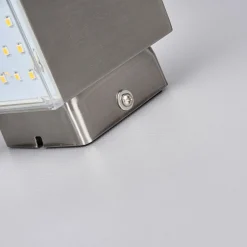 Compacte LED-buitenwandlamp Lydia, rvs