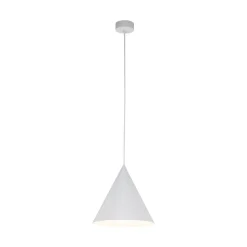 Cono hanglamp, wit, Ø 25 cm, staal, 1-lamp