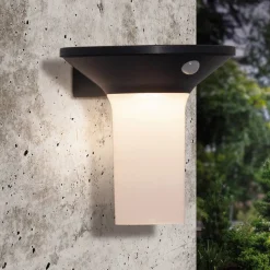 Corbezzola LED buiten wandlamp, zwart, sensor