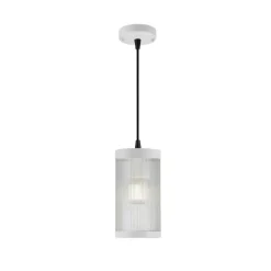 Coupar buiten hanglamp, Ø 13 cm, wit