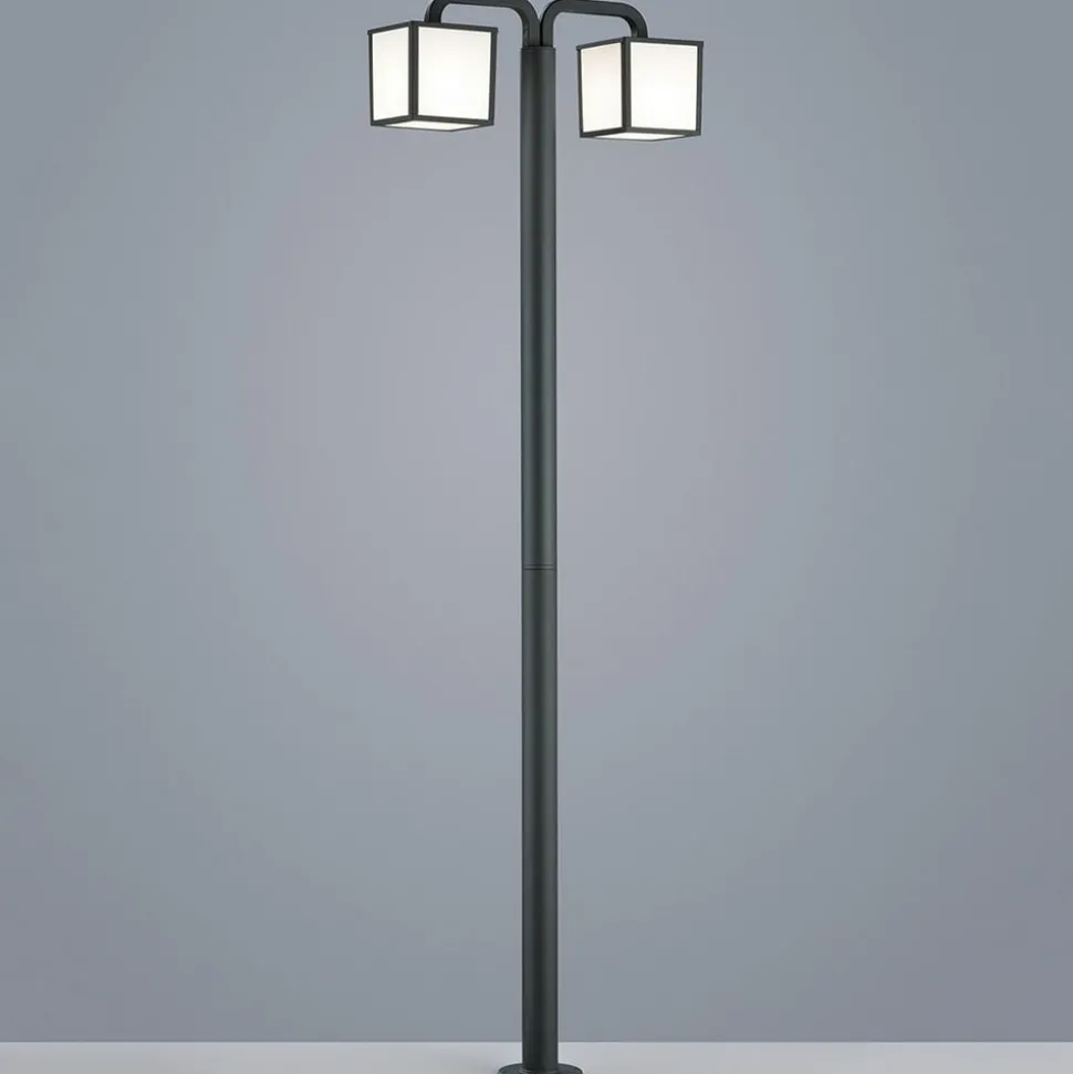 Cubango - een LED mastlamp met 2 lantaarns