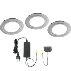 Cubic 55 ronde LED spot in een set van 3 eenheden