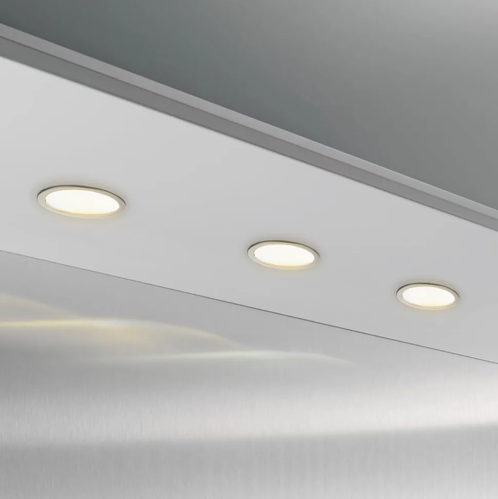 Cubic 68 warmwitte led-inbouwspot, 3 in een set